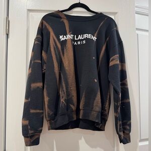 Black and Brown Tie-Dye Sweatshirt